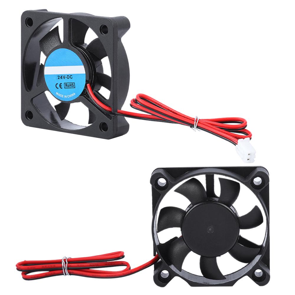 3D Printer Accessory Part DIY 5010 Cooling Fan 2Pin 24V 4000-6500 RPM 8-14CFM