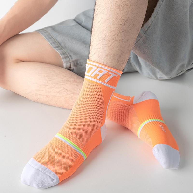 Профессиональные спортивные носки для велосипеда Мужские/Женские Дышащие для бега Марафона Активного отдыха Фитнеса Путешествий Ходьбы Носки-гольфы