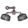 Two-Head 3 Speed 360° Rotation Car Back Rear Seat Fan Car Cooling Fan Air Cooling Fan Headrest Fan