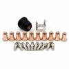 22pcs Plasma Cutter Shield Cup Guide Electrodes Tips 1.0mm for PT60 IPT60 Torch