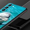 Чехол для телефона с изображением морского животного дельфина для Samsung Galaxy S26 Ultra S25 Plus S24 FE S23 S22 5G S21 S20 Черный Мягкий