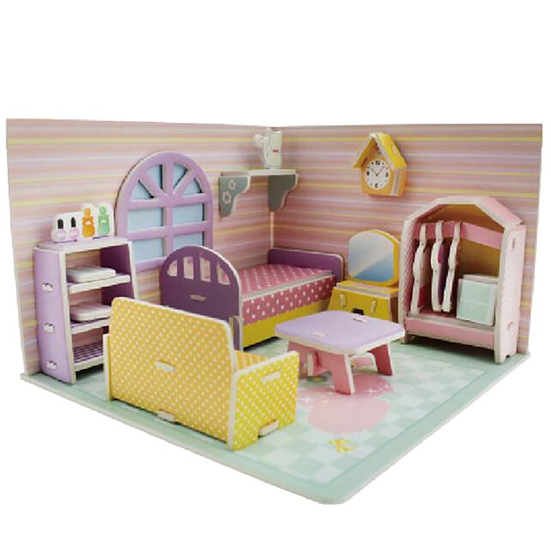 Картонный пазл 3D Дом Комната Магазины Модель Головоломка Игрушки Дети Самодельные Сборные Игрушки