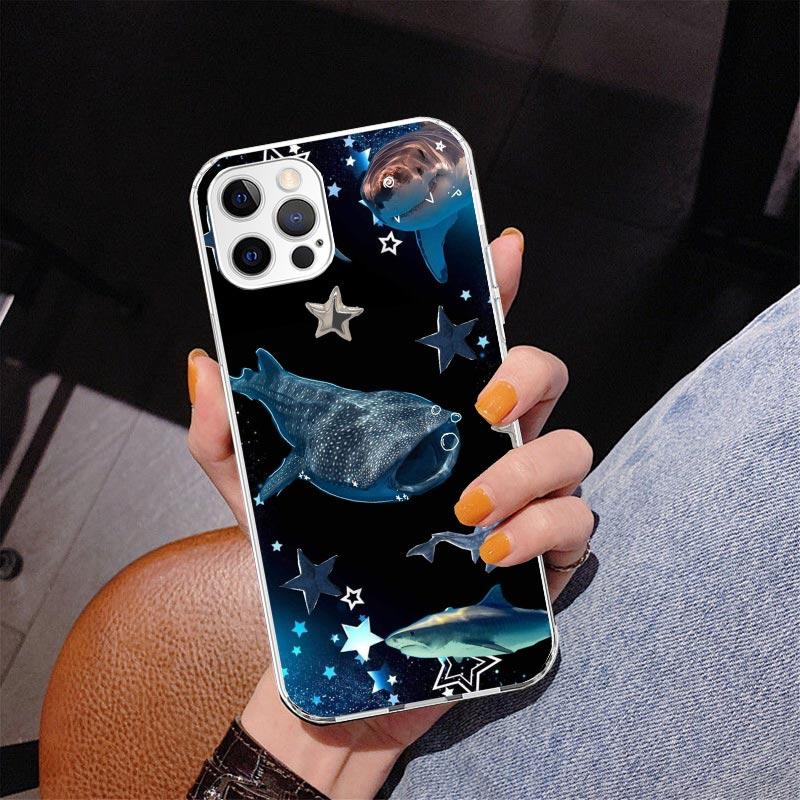 Ocean Whale Shark Phone Case For iPhone 17 Air 16 Pro Max 16E 15 + 14 Plus 11 12 13 Mini 7 8 SE Gift Print Cover Fundas