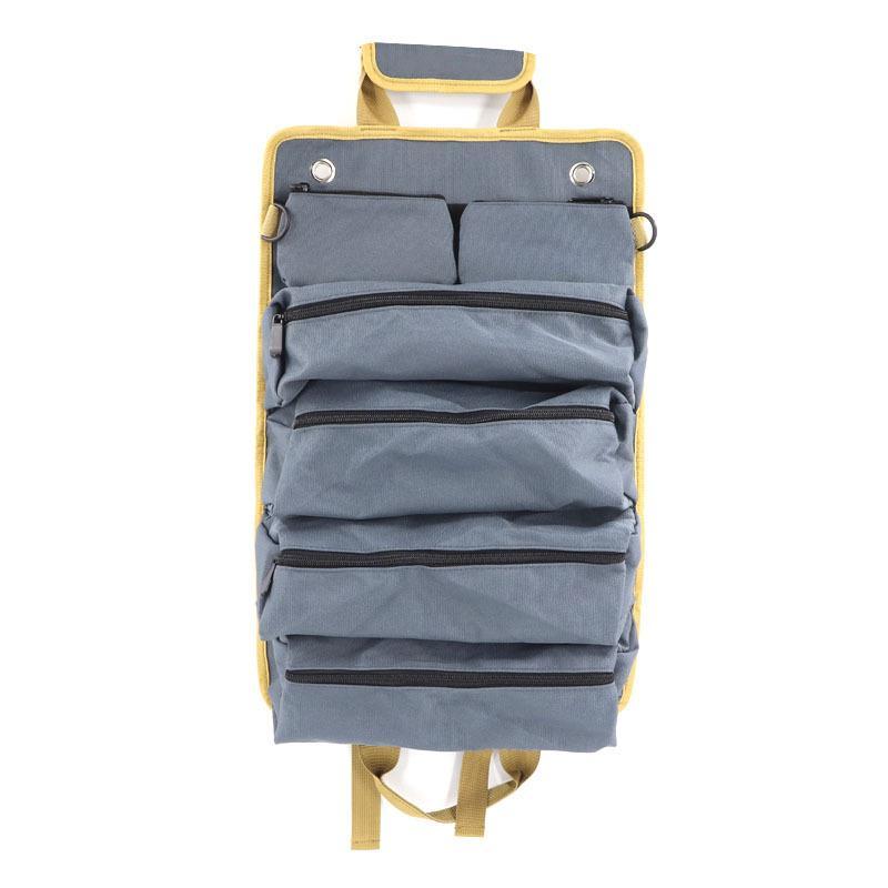 Multifunctional Roll Up Tool Bag, 1 Count Portable Tool Storage Bag with Handle, Space Saving Tool Organizer for Home & Garden &