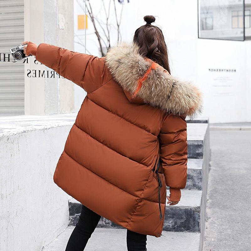 Premium Quality In The Long Section Of Down Cotton Women's Fashion Thickening Casual Wind Coats For All Occasions