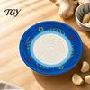 Durable Ceramic Grater Garlic Plate, Manual Kitchen Grinding Tool for Ginger Spice, Spice Crusher Non-Stick Grinder Plate Fruits Vegetables,
