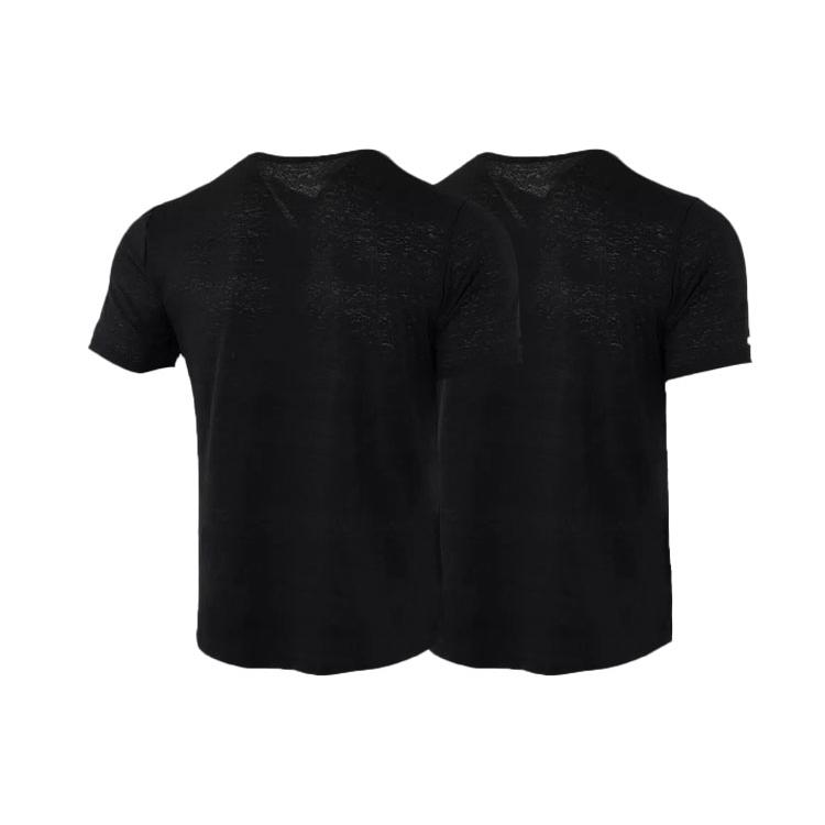 Nike Мужская футболка для бега DRI FIT MILER, 2 шт., черная CU5993-010-2