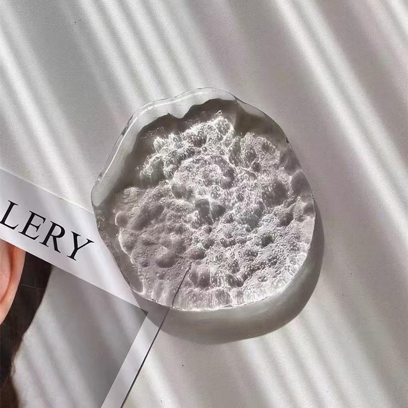 1 шт. подставка для льда, тающая под льдом, скандинавские стеклянные подставки для напитков, эстетичные утолщенные термостойкие подставки для женщин, подарок 10 см