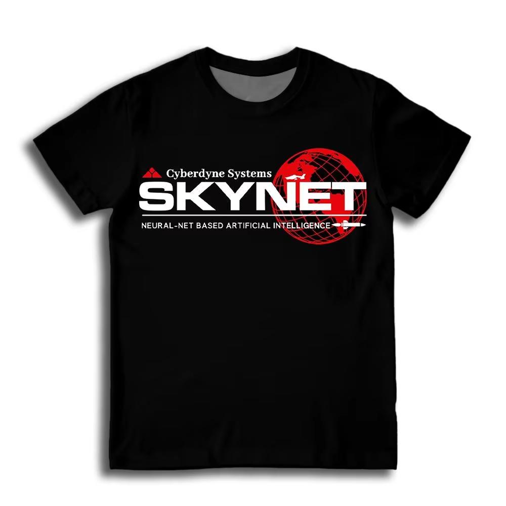 Cyberdyne Systems Skynet Graphic Print T-shirt Summer Breathable Quick-drying Outdoor Sports T-shirt WoCasual Tops