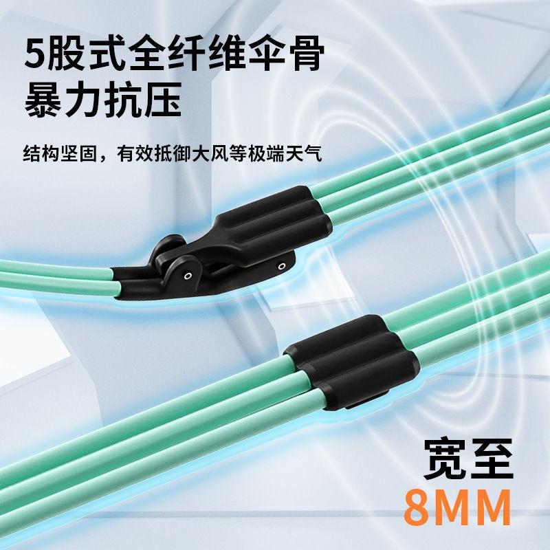 Automatic umbrella, wind and rain resistance, increased reinforcement, double weather and rain dual-purpose anti-ultraviolet shading and sun