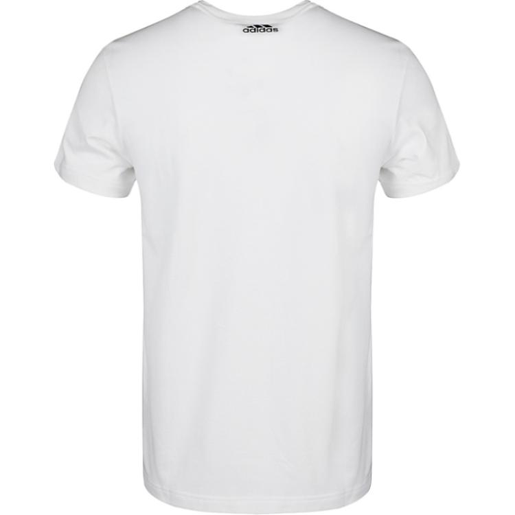 Adidas T Shirts Men's White Crew Neck Moderate DW8925