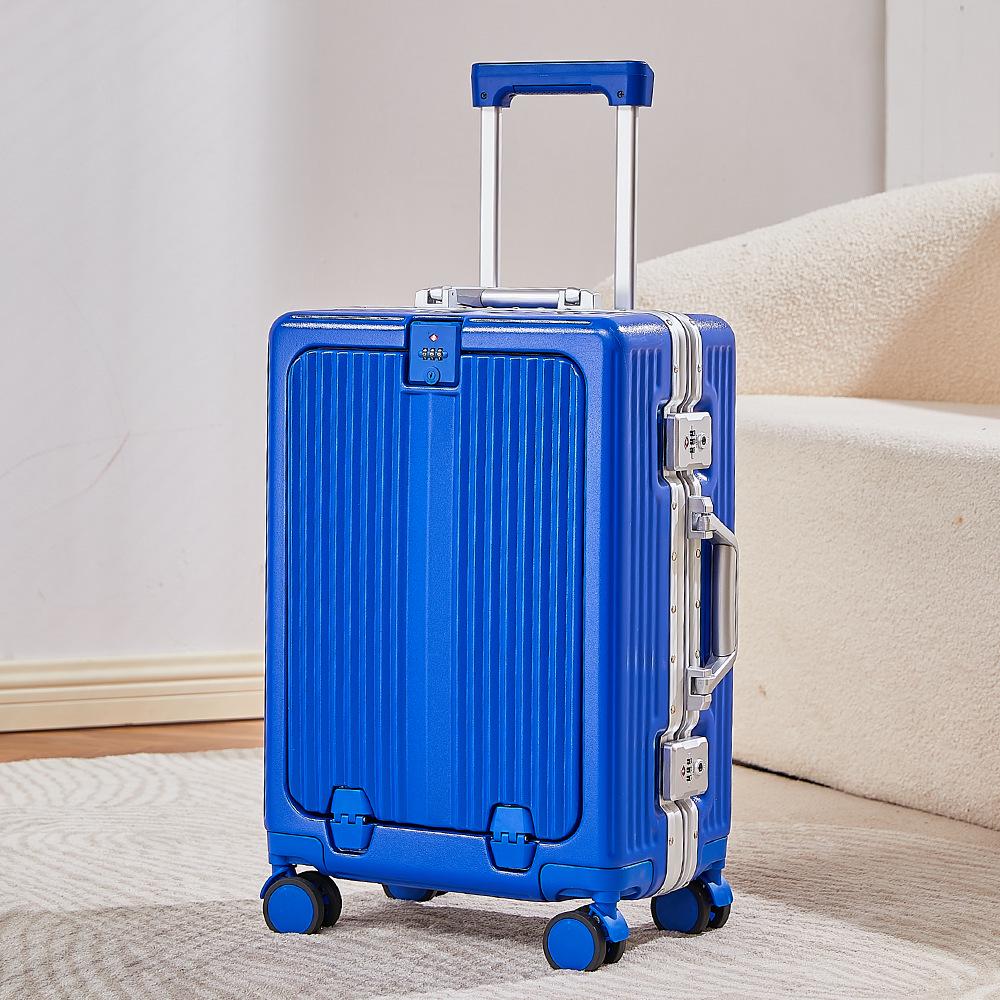 Yongsheng 20" Cabin Suitcase with Universal Wheels, Anti-Fall, 24" Optional, Front-Opening Trolley Case, Secure Lock.