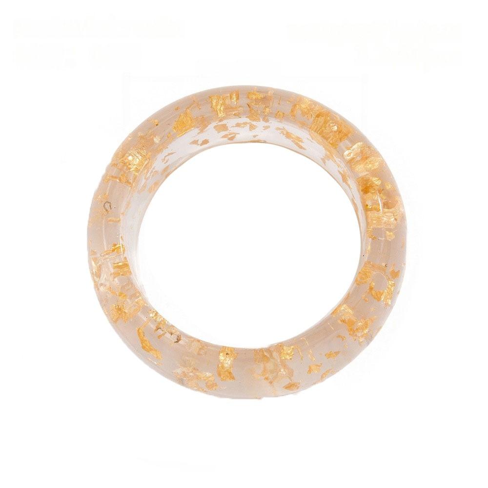 Transparent Chunky Bracelets Women Texture Wood Hand Ring Resin Exaggerate Bangles Girls