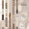 JIAMEI 5rolls Fabric Fragments Series Ins Simple Basic Decoration Washi Tape Set DIY Handmade Collage Aesthetic Scrapbook Tape