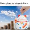 Cute Lucky Cat Piggy Bank Washable Animal Ornaments Cartoon Cat Shape Saving Box  Living Room