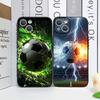 Креативный чехол для телефона с принтом «Молния Футбол» для iPhone 17 16 12 11 14 13 15 Pro Max Mini XS MAX XR 7 8 14Plus, мягкий чехол из ТПУ