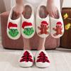 Christmas Cotton Slippers for Men and Women At Home, Winter Woolen Slippers