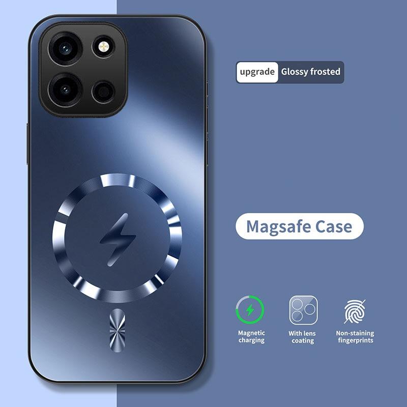 Чехол для OnePlus Nord 6 Интегрированный магнитный светопоглощающий модный ледяной рисунок матовая поверхность амортизирующий чехол