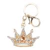 Rhinestone Keychain Crown Shape Shiny Exquisite Design Keychain for Car Pendant Bag