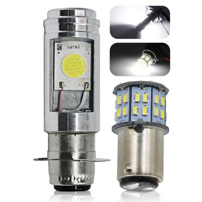 Meliore PH7 LED переключаемый Hi/Lo двойная фара S25 двойной шар задний фонарь, Белый, 12 В, Мотоцикл, Скутер, Мопед