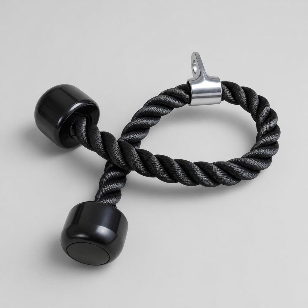 Triceps Rope with Rotating Connector Strong Cable Pull Non-Slip