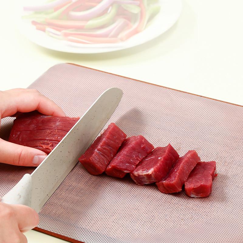 1 коробка Одноразовый коврик для резки Портативная кухонная разделочная доска с режущим скользящим ножом Одноразовая бумага для разделочной доски