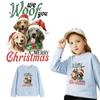 Iron On Patch Merry Christmas From Animals A-Level Washable Diy Vinyl Hoodies Tops Thermal Press Thermal Sticker On Clothes