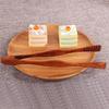 Yousheng Wooden Bread Tongs Food Tongs for Buffet Non-Slip Cooking Clamps Heat-Resistant Salad Toast Cake Fruit Clip BBQ Home Utensil