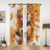 Осенние листья, мультяшные животные, лисы, шторы для спальни, гостиной, кухни, детской комнаты, занавески для окна, современный домашний декор