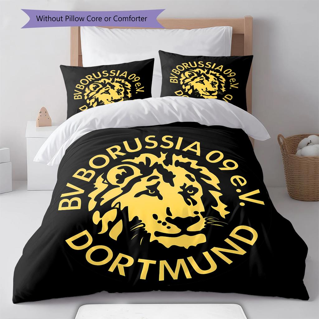 Постельное белье с узором BVB, Комплект с одеялом, Пододеяльник, Наволочка, Домашний подарок на день рождения (1 пододеяльник + 2 наволочки, без наполнителя)