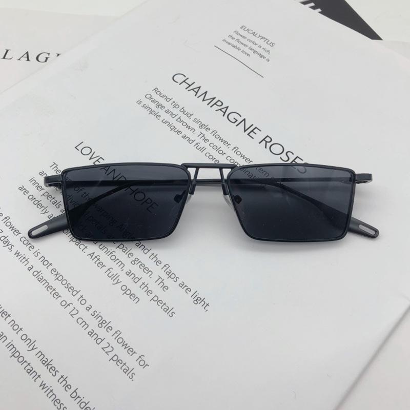 Солнцезащитные очки Mo Wei Metal Square Small Frame женские, светло-зеленые, те же