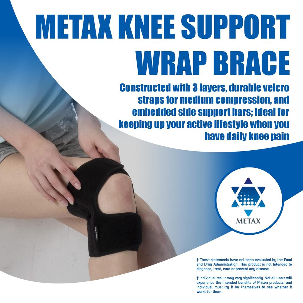 Phiten Поддерживающий Metax Knee Средний Тип L
