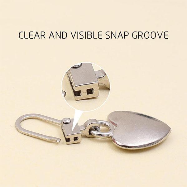 Металлические пуллеры для молний в форме сердца для шитья и ремонта своими руками