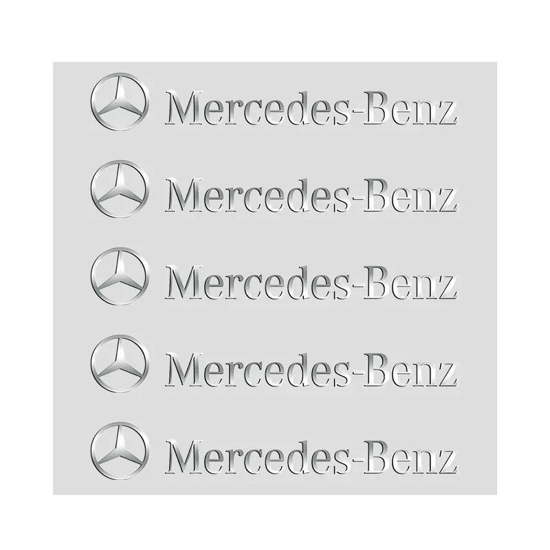 C200 E200 Новые Для Mercedes Benz 3D Креативные Наклейки в Салон Автомобиля Металлическая Накладка Декорация Для Mercedes Benz AMG W206 W205 W203 W2