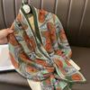 Новый женский шарф шелковый шарф-муфта шали накидки шарфы хиджаб Bufanda Foulard женская бандана пляжные столы