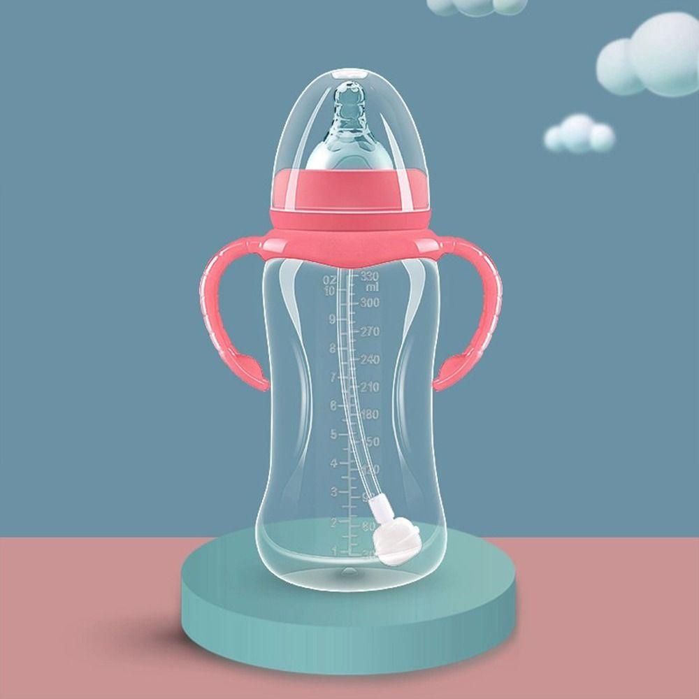 Силиконовая соска для детского молока, пищевая детская бутылочка с ручкой, принадлежности для кормления