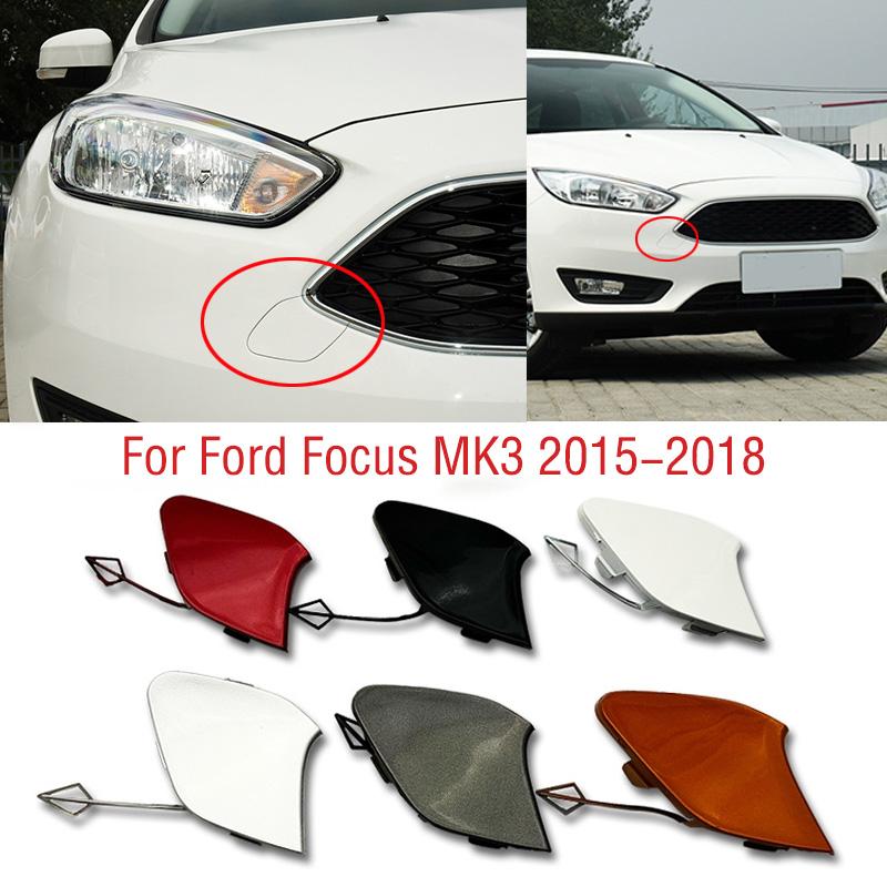 For Ford Focus 3 MK3 2015 2016 2017 2018 Car Front Bumper Tow Hook Cover Cap Trailer Hauling Eye Cover