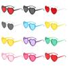 Retro Uv400 Protection Heart-Shaped Sunglasses Halloween Cosplay Party Glasses Summer Heart Sunglasses For Women