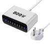 Многофункциональный настольный адаптер для зарядки 800 Вт, порт USB Type-C, интеллектуальная мощность, настольная зарядная станция, металлическая текстура