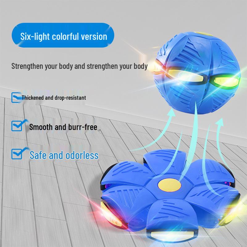 Luminous Elastic Magic Flying Saucer Ball - Children's Outdoor Step-on Toy