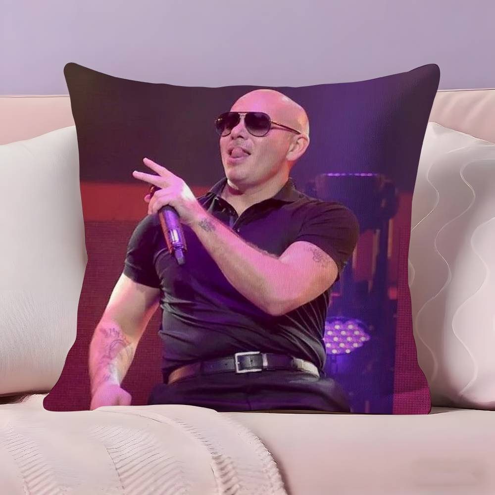 Rapper singer PPitbull Pillow Case Ultra Soft Skin Friendly Fabric Cloud Like Comfort Concealed Zipper
