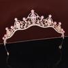 Retro Bride Crown Girl Princess Birthday Crown Alloy Rhinestone Headband Wedding Dress Accessories