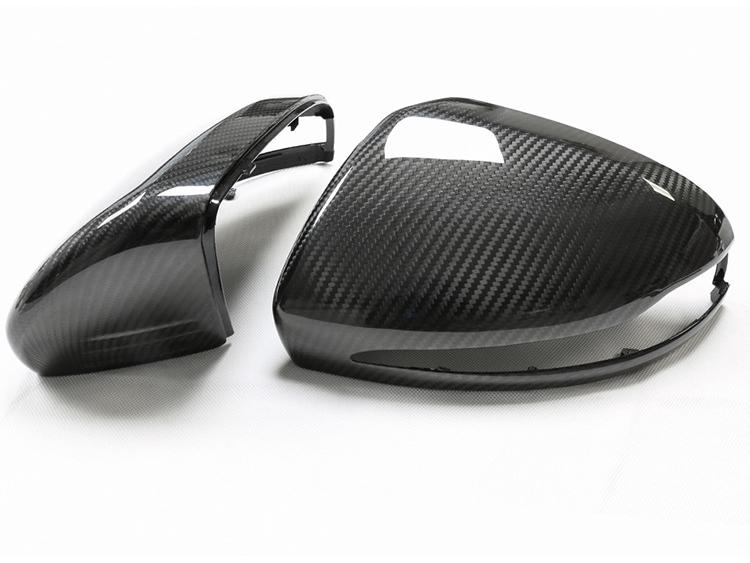 Накладка на зеркало заднего вида из сухого углеволокна для автомобилей с левым рулем Mercedes-Benz B, C, E, S, GLC, GLA, CLA, CLS, W205