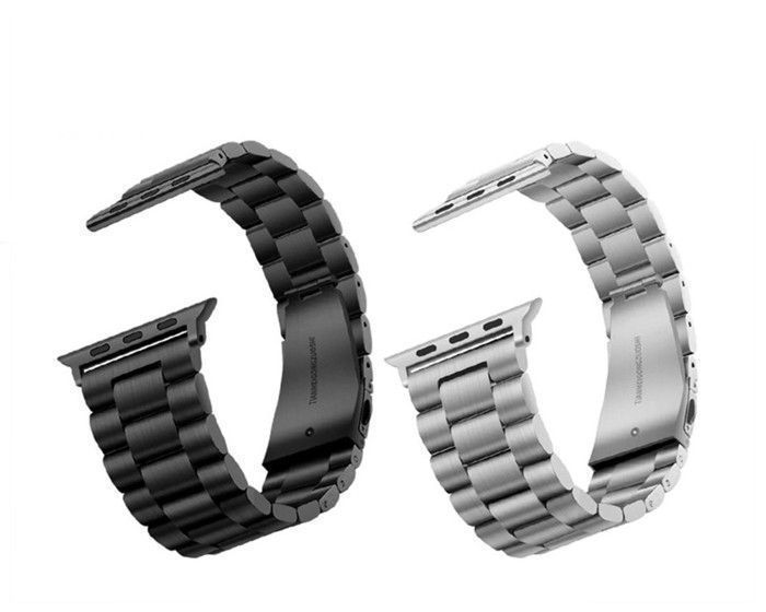 Bracelet acier pour apple watch série 3 4 6 7 8 se ultra 42mm 44mm 45mm 49mm - Couleur: Argenté