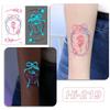 Rikaron Waterproof Luminous Butterfly Tattoo Stickers - Long-lasting, Realistic, Simple Japanese Washable Design for Dopamine Aesthetic.