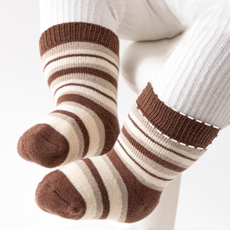 Baby Socks Soft Cartoon Terry Fleece Socks Plush Baby Cartoon Socks Boys Girls Thicken Warm Floor Kids Stockings Winter