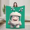 Пледы Oddbods Милый Мультяшный Самолет Дорожный Фланелевый Плед Для Спальни Мягкий Теплый Качественный Покрывало Идея для Подарка