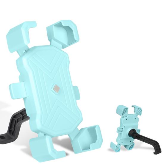 Держатель для телефона на велосипеде Противоударный фиксатор с нескользящим зажимом с четырьмя когтями Крепление для мобильного телефона на электрическом велосипеде Навигационный кронштейн