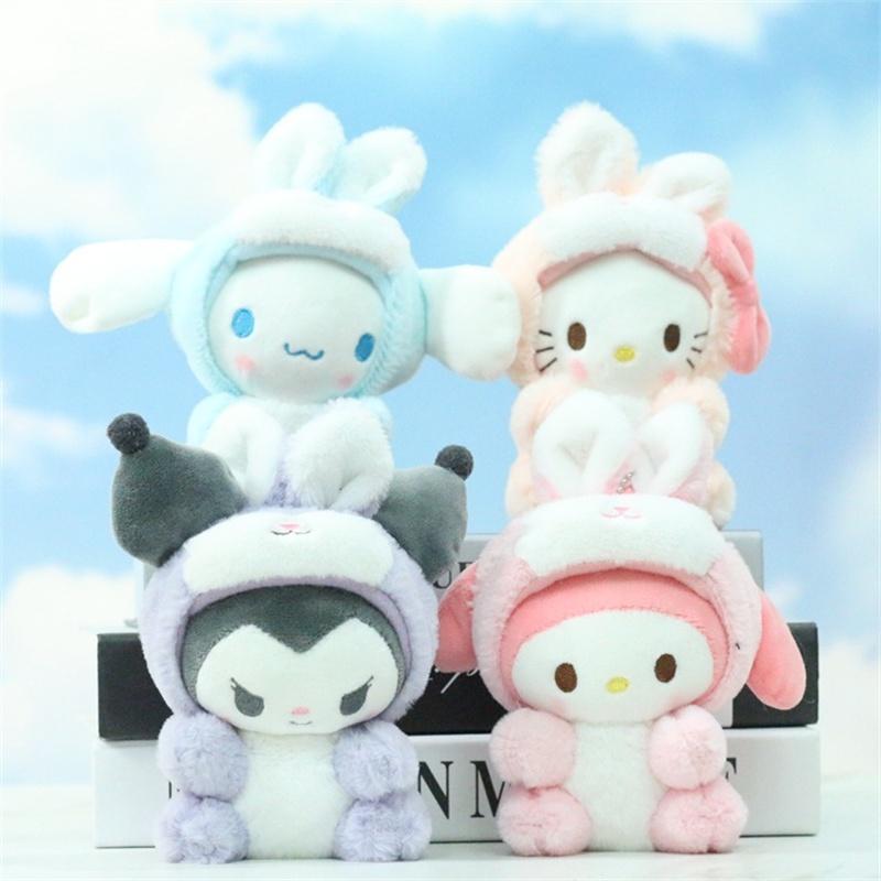Cute Plush Sanrio Bunny Doll Keychain Popular Costume Pet, Gift For Festivals, Key Accessory