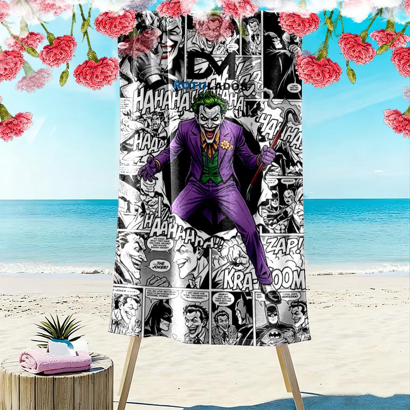 1pc JOKER Beach Towel Ideal Birthday Gift For Family, A Vibrant Beach Towel Suitable for Outdoor Activities